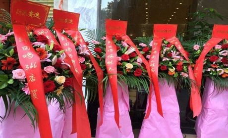 【深圳聚福花卉团购】聚福花卉经济型开业花篮1个团购|价格|图片_美团网